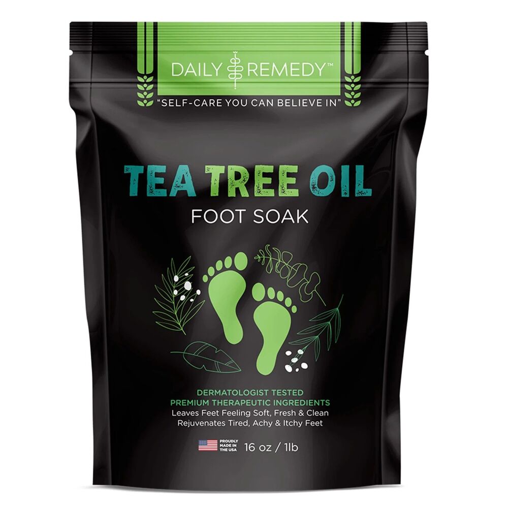Daily Remedy Tea Tree Oil Foot Soak 16oz. Soothe Foot Aches New Sealed